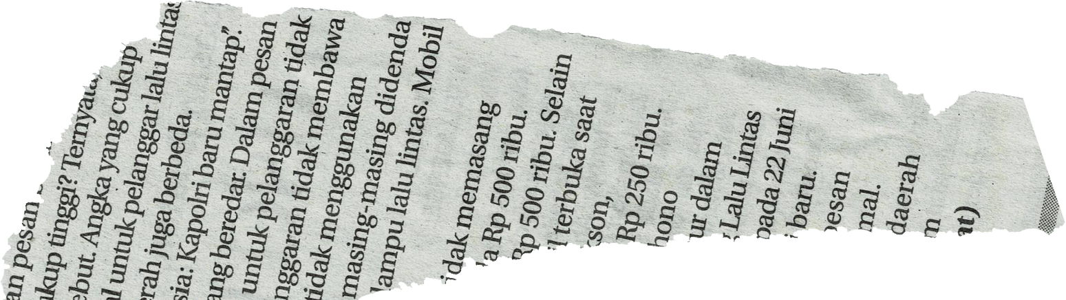 Ripped Newspaper